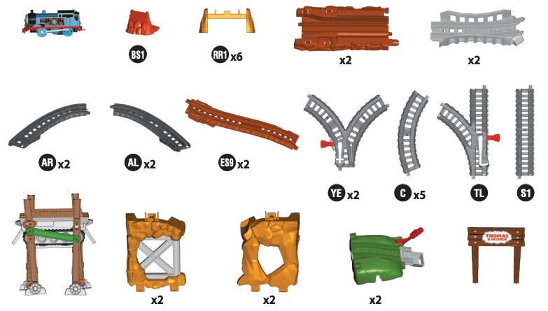 Thomas and Friends Walking Bridge what's included