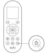 Pressing home button on remote control
