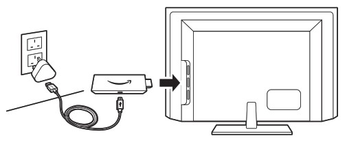 Connect the Fire TV Stick Lite into the TV and power