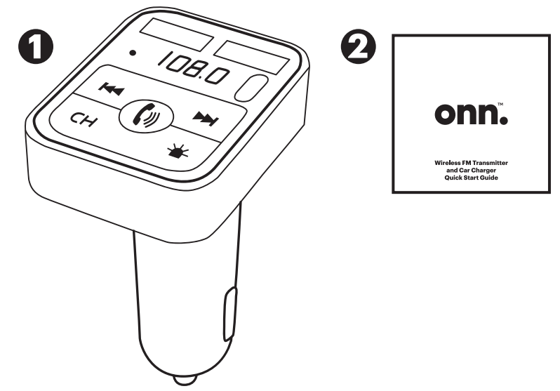 Visual diagram of FM transmitter and manual