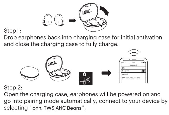 Bluetooth pairing visual guide