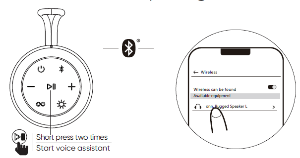 Bluetooth pairing information