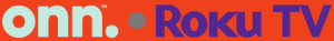 onn and Roku TV logos 
