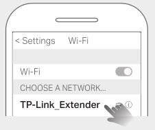 Connecting smartphone to extender