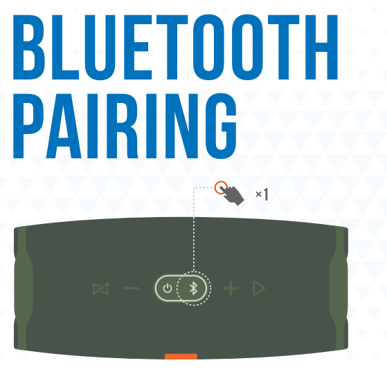 Entering the Bluetooth pairing mode on your JBL Charge 4