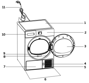 Beko Tumble Dryer DS7439CSSX Manual Image