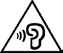 Ear damage warning icon