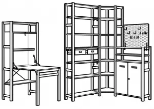 IKEA IVAR Storage manual Image