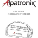 Alpatronix AX500 Bluetooth Speaker Manual Thumb