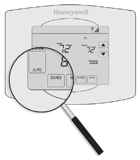 Setting up auto changeover mode on the RTH8580WF thermostat