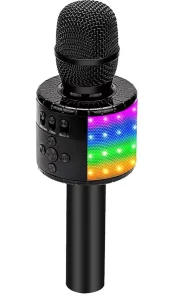 BONAOK Bluetooth Karaoke Microphone LED Lights manual Image