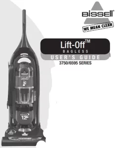 Bissell 3750/6595 Series Lift-Off Bagless manual Image