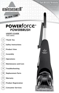Bissell 76R9 Series Powerforce Powerbrush manual Image