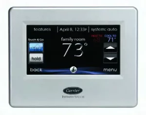 Carrier Infinity Touch Control Thermostat Manual Image