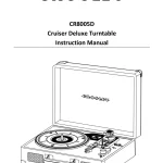 Cruiser Deluxe Turntable CR8005D Manual Image