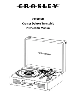 Cruiser Deluxe Turntable CR8005D Manual Image