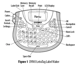Letra Dymo Letratag LT100T Manual Image