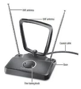 INSIGNIA NS-ANT514 Indoor HDTV Antenna with Fine Tuning manual Image