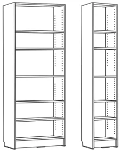 IKEA BILLY Bookcase Manual Image