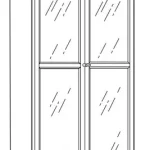 IKEA BILLY Bookcase with OXBERG Glass Doors Manual Thumb