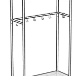 IKEA MACKAPAR 78×193 cm Coat Rack with Shoe Storage Unit manual Thumb