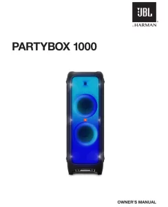 JBL HARMAN PartyBox 1000 Manual Image