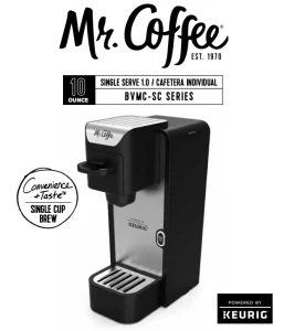 Mr.Coffee BVMC-SC Single Serve Manual Image