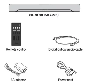Yamaha Sound Bar SR-C20A Manual Image