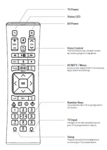 Xfinity Remote with Voice Control manual Image