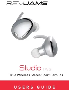 RevJams Studio TWS True Wireless Stereo Sport Earbuds manual Image