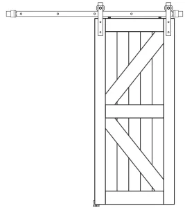 SMART STANDARD Barn Door Hardware manual Image