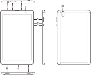 VORTEX TAB8 Android 11 Smart Tablet Manual Image