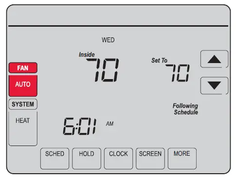 Fan controls on thermostat