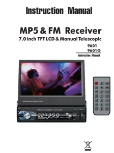 UNITOPSCI 9601 MP5 and FM Receiver 7.0 Inch TFT LCD Manual Image
