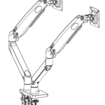 HUANUO Dual Monitor Mount Stand Manual Image