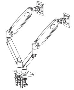 HUANUO Dual Monitor Mount Stand Manual Image