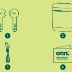 Onn Wireless Earbuds Model 100016495 manual Image