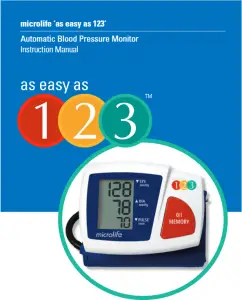 microlife 1-2-3 Blood Pressure Monitor Manual Image