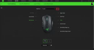 Export and import profiles and configurations in Razer Synapse 3 manual Image