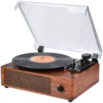 WOCKODER KD-2008BL Record Player Turntable LP Phonograph manual Thumb