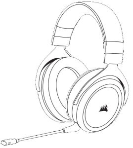 CORSAIR HS70 PRO Wireless Gaming Headset Manual Image