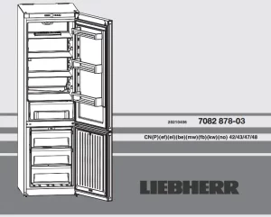 LIEBHERR Combined fridge-freezer Manual Image