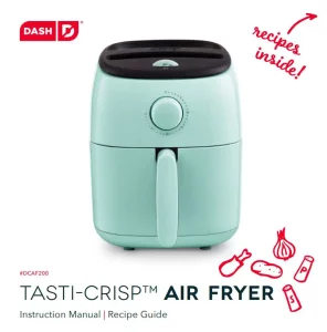 DASH DCAF200 Tasti-Crisp Air Fryer Manual Image