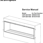 Dimplex CDFI-BX1000 or CDFI-BX1500 Electric Fireplace Service Manual Thumb