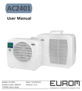 EUROM AC2401 Split Air Cinditioning Manual Image