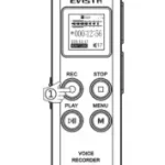 EVISTR L157 Voice Recorder Manual Image