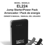 EverStart EL224 600 Peak AMP Lithium-Ion Jump Starter/Power Pack manual Image