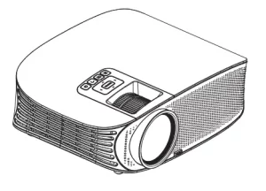 GooDee YG600 1080P LCD Home Theater Projector manual Image