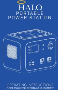 HALO Portable Power Station manual Image