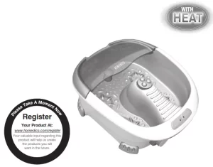 Homedics FB-300 JetSpa Elite Jet Action Footbath with Heat manual Image